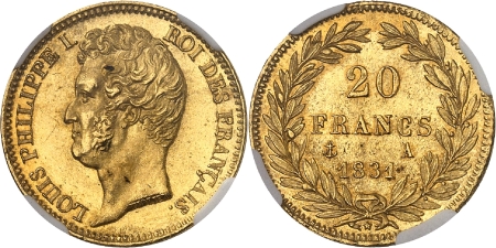 Louis-Philippe Ier (1830-1848)  - 20 francs or - 1831 A Paris