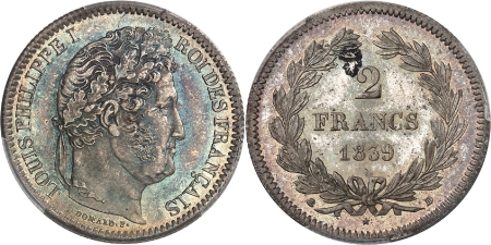 Louis-Philippe Ier (1830-1848) - 2 francs - 1839 D Lyon