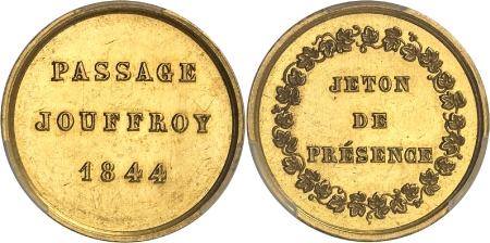 Louis-Philippe Ier (1830-1848) - Jeton en or - 1844 Paris