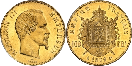 Napoléon III (1852-1870) - 100 francs or - 1859 A Paris
