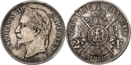 Napoléon III (1852-1870) - 2 francs - 1868 A Paris