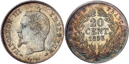 Napoléon III (1852-1870) - 20 centimes - 1853 A Paris