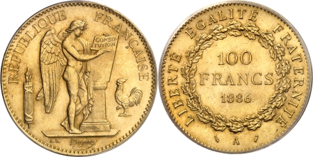 IIIème République (1871-1940) - 100 francs or Génie - 1886 A Paris