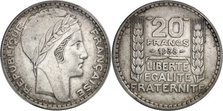 IIIème République (1871-1940) - 20 Francs Turin - 1938