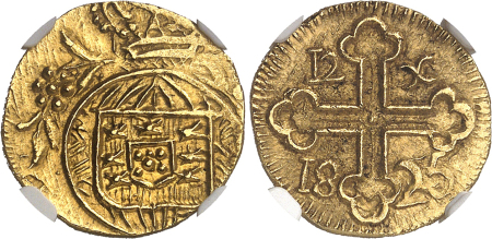 Jean VI (1816-1826)  - 12 xerafins or - 1825 Goa