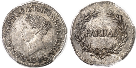 Marie II (1834-1853)  - Pardao - 1846 Goa
