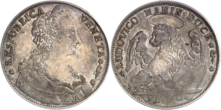Italie - Venise Louis Manin (1789-1797) Thaler argent - 1790