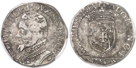 Italie - Savoie Emmanuel Philibert (1559-1580) Teston - 1560 V Vercelli