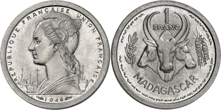 Pré-série du 1 francs aluminium - 1948