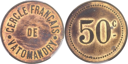 Vatomandry  - Cercle Français de Vatomandry - 50 centimes - Non daté
