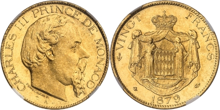 Charles III (1856-1889) - 20 francs or - 1879 A Paris