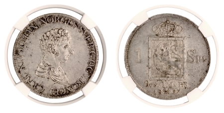 Charles XIV (1818-1844) - Speciedaler - 1827/6 Kongsberg