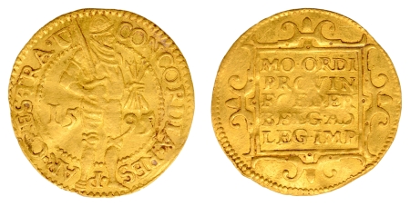 as - Provinces Unies - Zéland - Ducat or - 1595 Utrecht