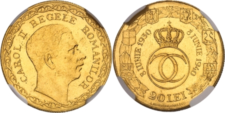 Charles II (1930-1940) - 20 lei or - 1940 Bucarest