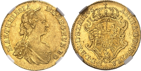Marie-Thérèse (1740-1780) - Ducat or - 1745 Karlsbourg