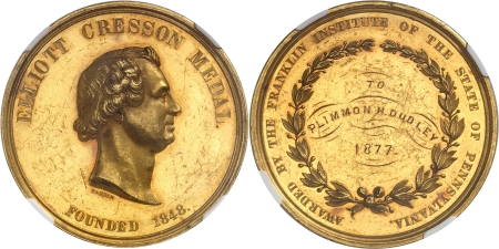 République fédérale (1789 à nos jours)  - Médaille en or - 1877 - W. BARBER