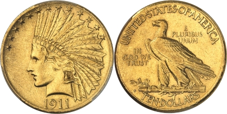 République fédérale (1789 à nos jours)  - 10 dollars or - 1911 D Denver