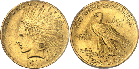 République fédérale (1789 à nos jours)  - 10 dollars or - 1911 Philadelphie