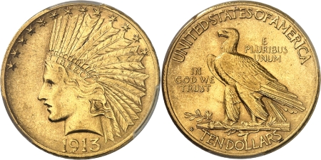République fédérale (1789 à nos jours)  - 10 dollars or - 1913 S San Francisco