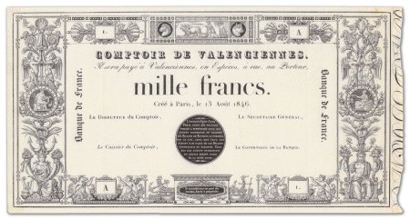 France - Banque de France - Comptoir de Valenciennes
