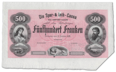 Suisse - Lucerne - Banque Spar & Leih Cassa