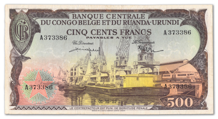 Congo Belge et Ruanda-Urundi - Banque Centrale du Congo Belge et du Ruanda-Urundi