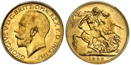 Souverain 1926 P Perth - PCGS MS 64 - Top Pop!