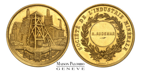 France - Médaille or pour l'industrie minérale - (c. 1876) - L. Merley