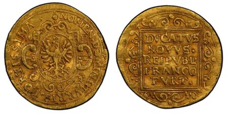 Ducat or - 1637 AM Francfort - PCGS AU 55